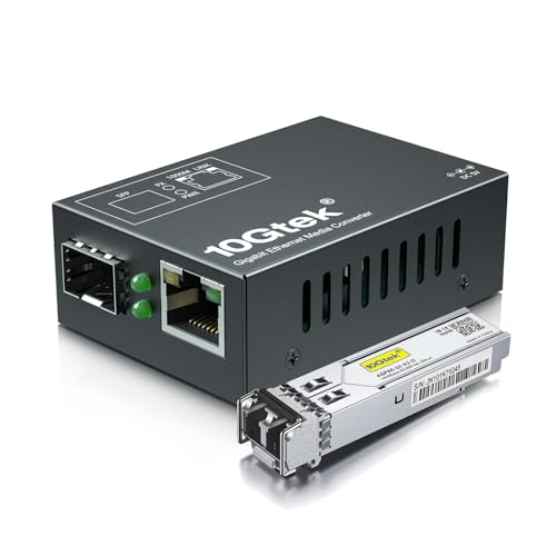 【066E15】10Gtek 2個セット ギガビット 光メディアコンバーター 4112+Re3q4L.jpg